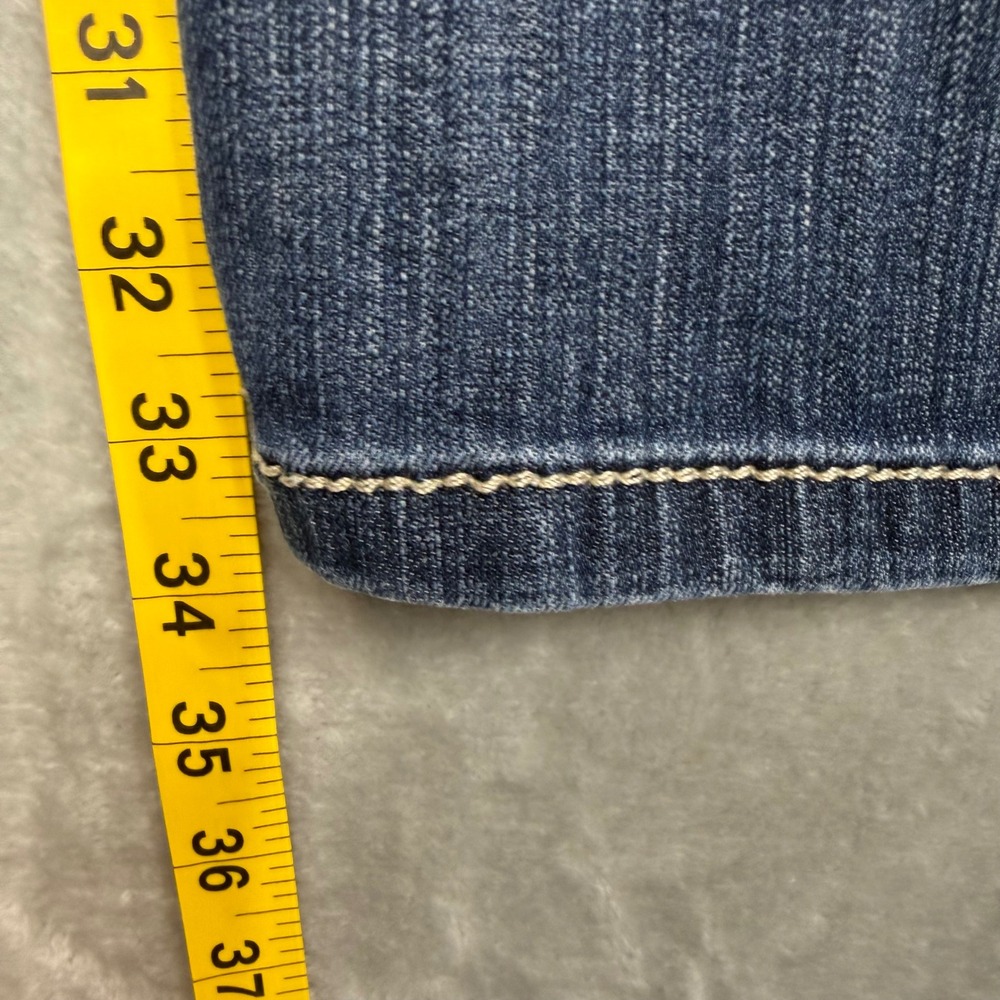 Ariat REAL Denim Jeans Womens 31L Blue Tulip Bootcut Embroidered Western - Picture 9 of 9